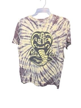 Fifth Sun Tie-Dye Cobra Kai T-Shirt - Purple and Yellow
